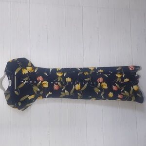 Vintage Indira Floral Button-Down Maxi Dress